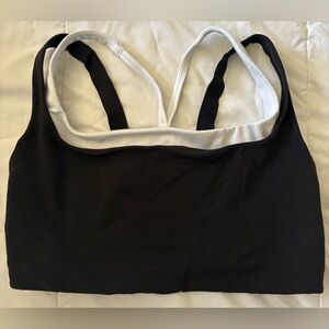 Athleta Black and White Sports Bra
